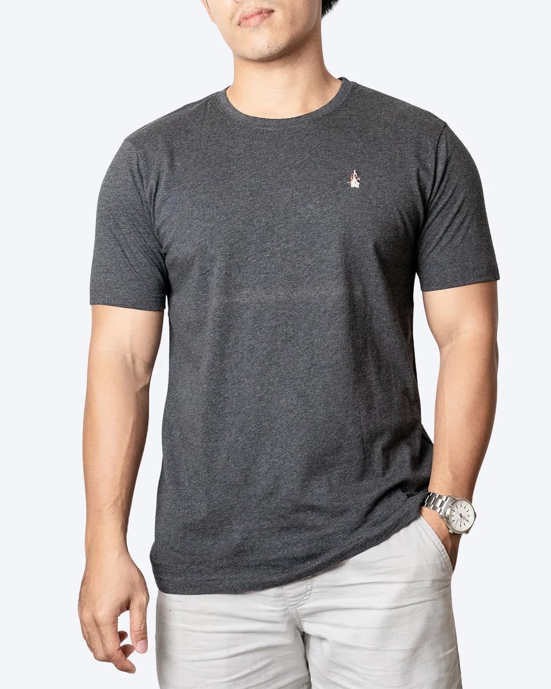 Kaos CMT HP Left logo Dark gray