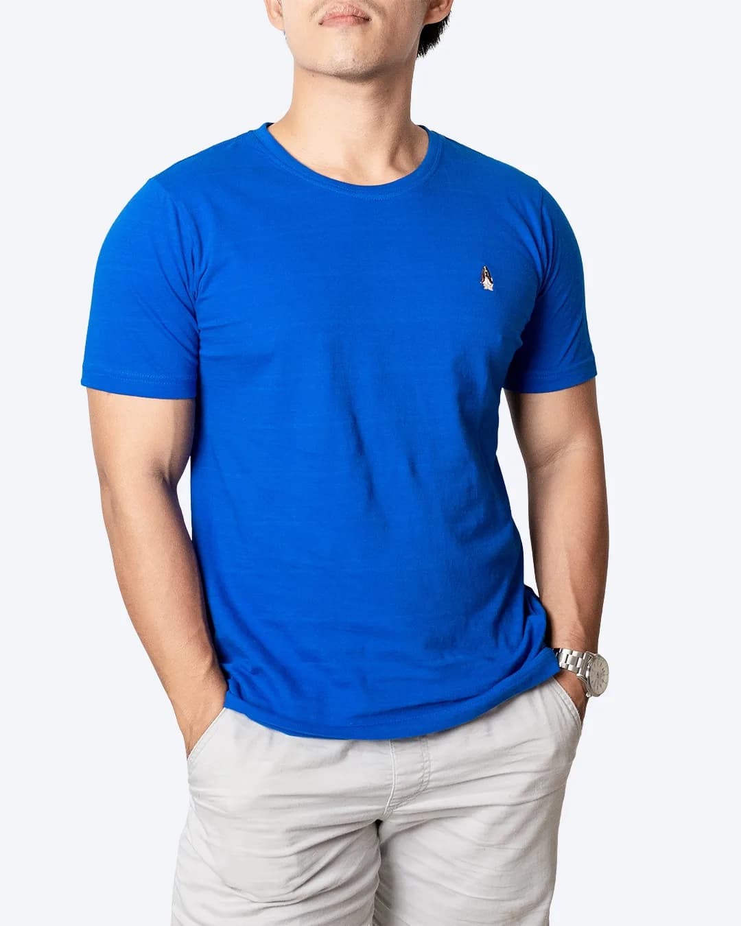 Kaos CMT HP Left logo blue